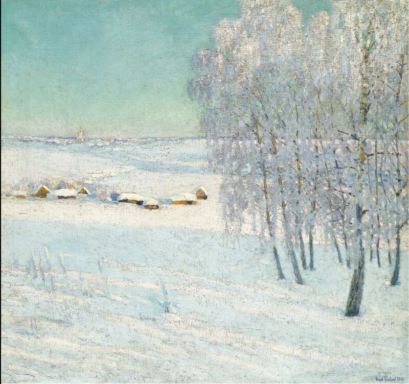 Иней. Догорающий день, И. Грабарь, 1907